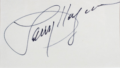 Larry Hagman Barbara Eden I Dream of Jeannie Signed Framed Display BAS #AD04886