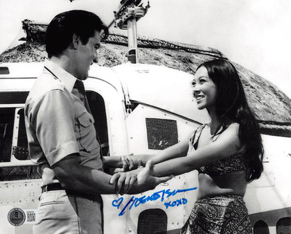 Irene Tsu Paradise, Hawaiian Style "XOXO" Signed 8x10 Horizontal Photo BAS 1