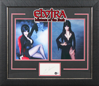 Cassandra Peterson Elvira: Mistress of the Dark Signed & Framed Display BAS