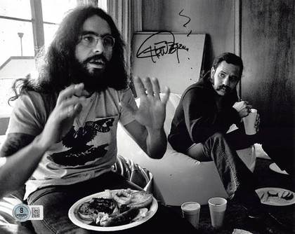 Tommy Chong Cheech & Chong Signed 8x10 Horizontal Photo w/ Black Sig BAS 5