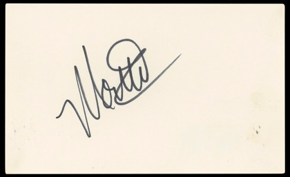 Montel Williams  Authentic Signed 3x5 Index Card Autographed BAS #BP50648