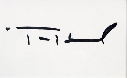 Daryl Hannah & Tom Hanks Splash Signed Index Card Framed Display BAS #AC26577