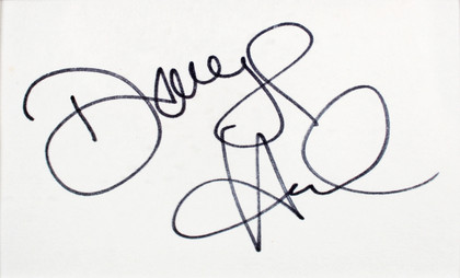 Daryl Hannah & Tom Hanks Splash Signed Index Card Framed Display BAS #AC26577