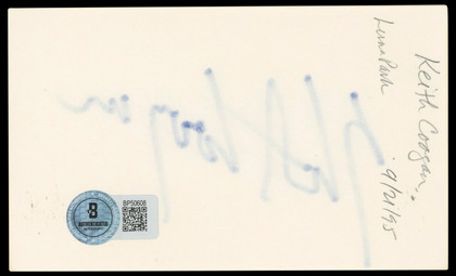 Keith Coogan All Summer in a Day Authentic Signed 3x5 Index Card BAS #BP50608