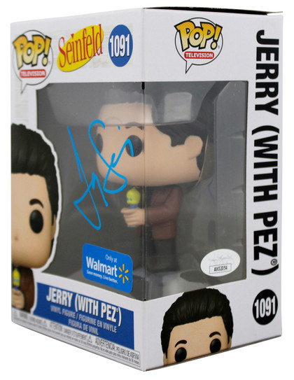 Jerry Seinfeld Signed #1091 w/ Pez Funko Pop Vinyl Figure w/ Blue Sig JSA