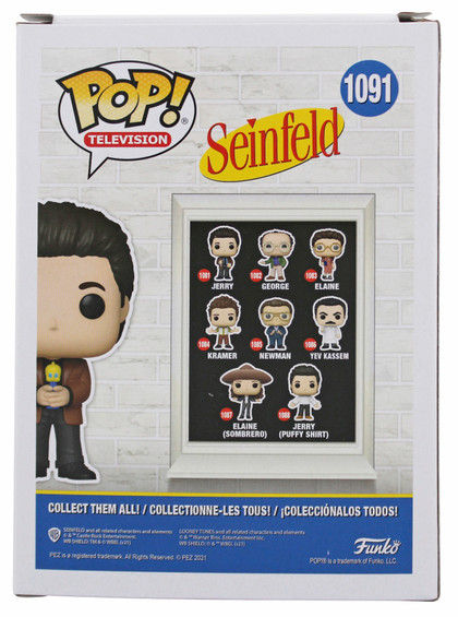 Jerry Seinfeld Signed #1091 w/ Pez Funko Pop Vinyl Figure w/ Blue Sig JSA
