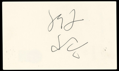 Sihung Lung The Wedding Banquet Authentic Signed 3x5 Index Card BAS #BP50656
