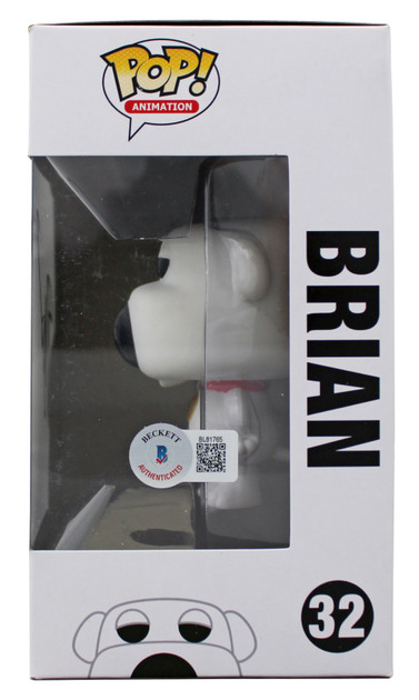Seth MacFarlane Family Guy Authentic Signed Brian #32 Funko Pop Vinyl Figure BAS