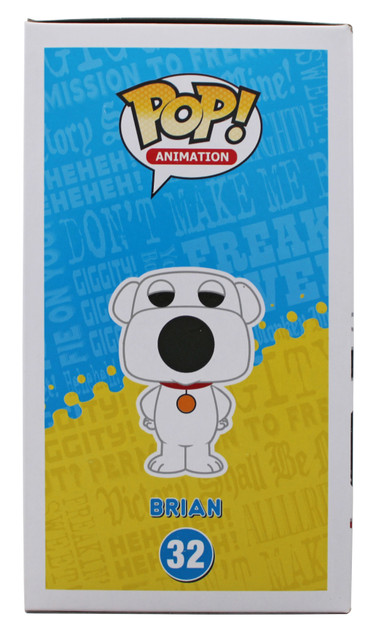 Seth MacFarlane Family Guy Authentic Signed Brian #32 Funko Pop Vinyl Figure BAS