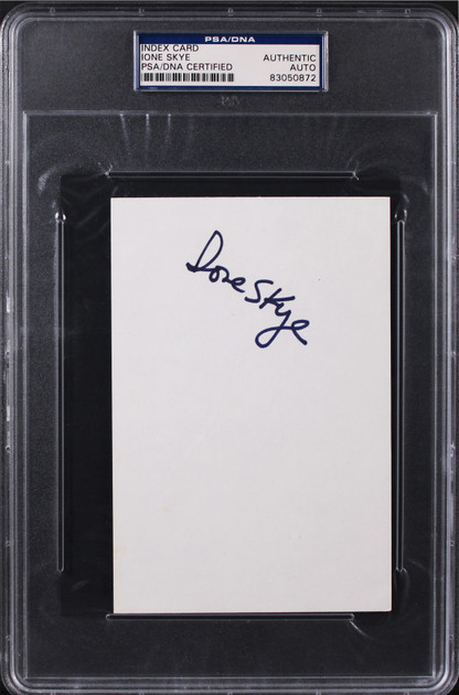 Ione Skye Arrested Development Authentic Signed 4x6 Index Card PSA/DNA Slabbed