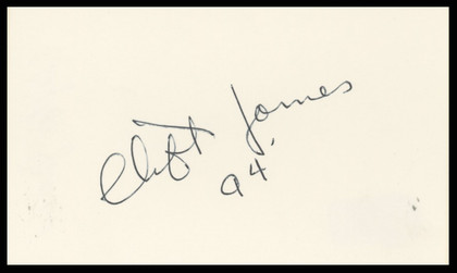 Clifton James Live and Let Die Authentic Signed 3x5 Index Card BAS #BR26832