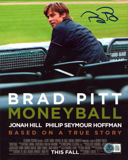 Billy Beane Moneyball Authentic Signed 8x10 Vertical Photo Autographed BAS 5