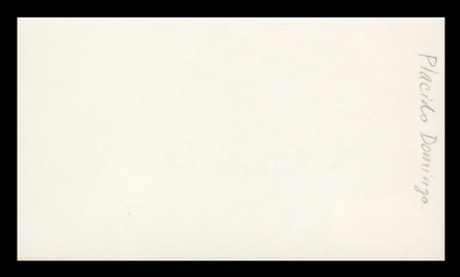 Placido Domingo The Three Tenors Authentic Signed 3x5 Index Card BAS #BL96961