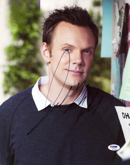 Joel McHale Community Authentic Signed 11x14 Vertical Photo PSA/DNA #K63682