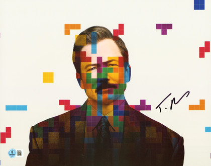 Taron Egerton Kingsman Secret Service Authentic Signed 11x14 Photo BAS #BS20572