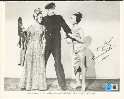 Vincent Price Confessions Of An Opium Eater Signed 8x10 Photo BAS #BS20762