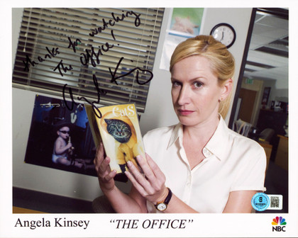 Angela Kinsey The Office "Thanks For Watching..!" Signed 8x10 Photo BAS #BS20780