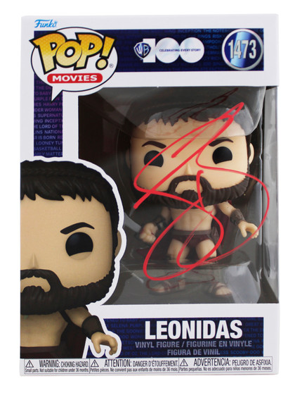 Gerard Butler 300 Signed Leonidas #1473 Funko Pop Vinyl Figure BAS #BR25888
