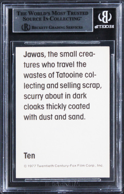 Star Wars (4) Donaldson, Weber +2 Signed 1977 SW Wonder Bread #10 Card BAS Slab