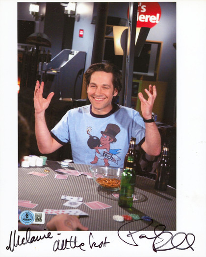 Paul Rudd The 40 Year Old Virgin "All The Best" Signed 8.5x11 Photo BAS#BR41078