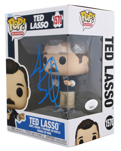 Jason Sudeikis Signed Ted Lasso #1570 Funko Pop Vinyl Figure JSA #CE85439