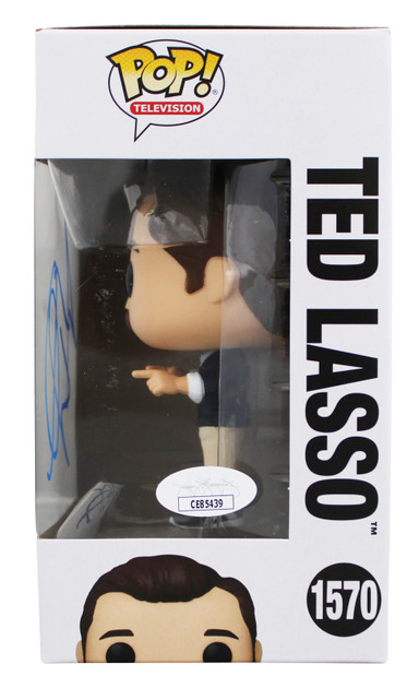 Jason Sudeikis Signed Ted Lasso #1570 Funko Pop Vinyl Figure JSA #CE85439