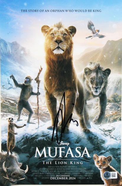 Aaron Pierre Mufasa: The Lion King Signed 11x14 Framed Photo BAS #BS05235