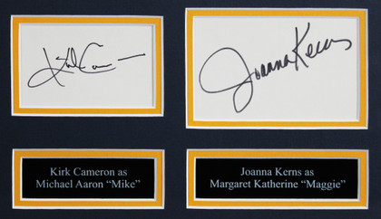 Growing Pains (5) Thicke, Kerns, Gold, Cameron, Miller Signed Framed Display BAS