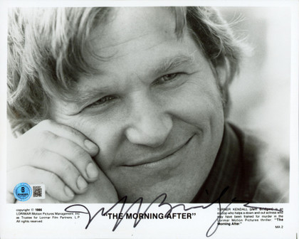 Jeff Bridges The Morning After Authentic Signed 8x10 Photo BAS #BS40961