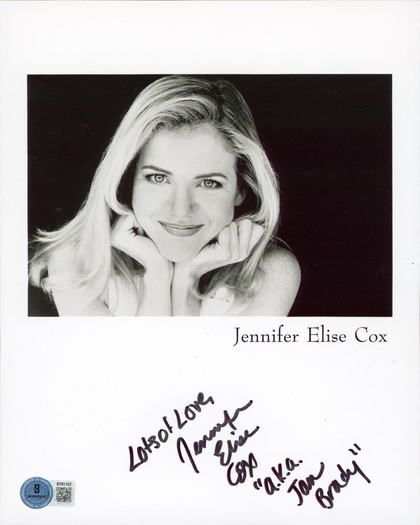 Jennifer Elise Cox The Brady Bunch "Love, AKA Jan Brady" Signed 8x10 Photo BAS
