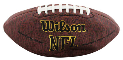 Cowboys Miles Sanders Signed Wilson Super Grip Football BAS Witnessed #WZ50906