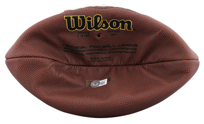 Cowboys Miles Sanders Signed Wilson Super Grip Football BAS Witnessed #WZ50906