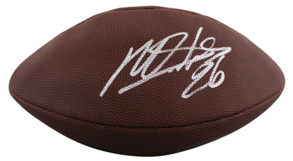 Cowboys Miles Sanders Signed Wilson Super Grip Football BAS Witnessed #WZ50909