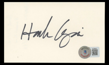 Hank Azaria The Simpsons Authentic Signed 3x5 Index Card BAS #BL98001