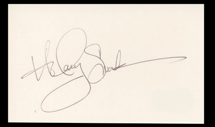 Hilary Swank Million Dollar Baby Authentic Signed 3x5 Index Card BAS #BT02480