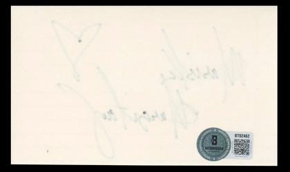 Mariska Hargitay Law & Order SVU Authentic Signed 3x5 Index Card BAS #BT02462