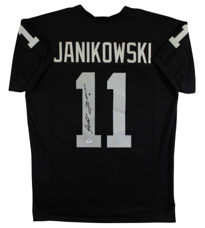 Sebastian Janikowski Authentic Signed Black Pro Style Jersey PSA/DNA #AC26851