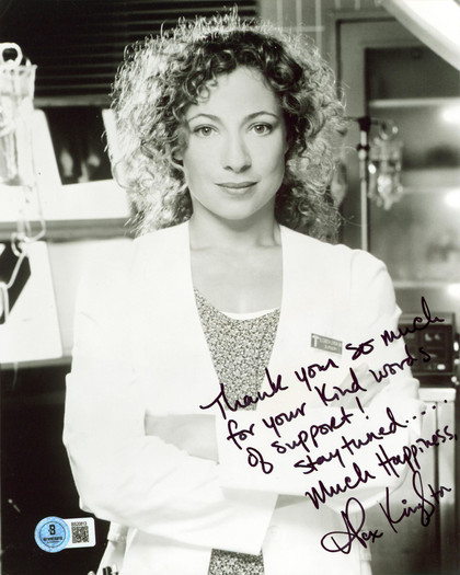 Alex Kingston E.R. "Thank You So Much, Happiness" Signed 8x10 Photo BAS #BS20813