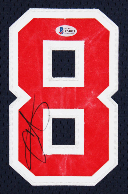 Nuggets Carmelo Anthony Signed Navy Blue Team USA Reebok Framed Jersey BAS COA