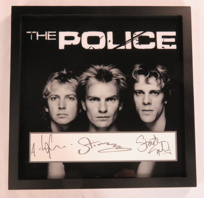 Signed  Police Display