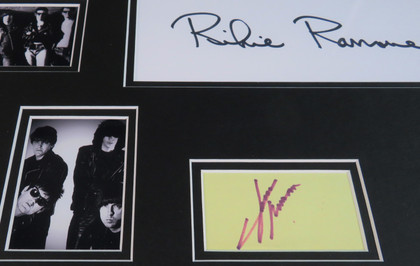 Signed Ramones Display