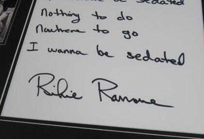 Signed Ramones Display