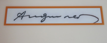 Signed Andy Warhol Display