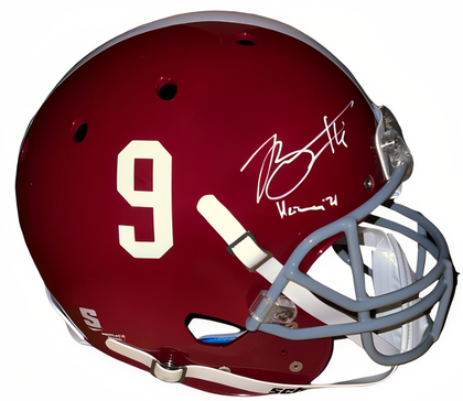Bryce Young Signed Alabama Crimson Tide Schutt #9 Fs Rep Helmet Heisman '21  Beckett/Bas Witnessed