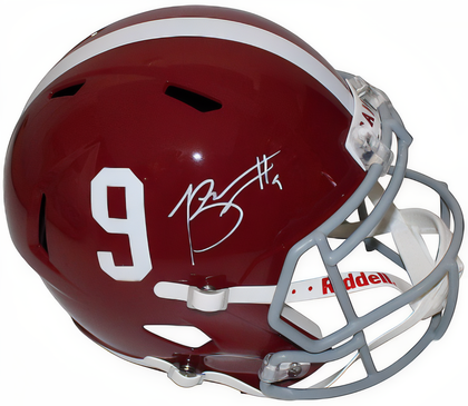 Bryce Young Signed Alabama Crimson Tide Riddell Speed #9 Fs Rep Helmet  Beckett/Bas Witnessed (Heisman)