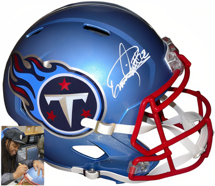 Derrick Henry Signed Tennessee Titans Flash Speed Fs Rep Helmet #22  Beckett Witnessed