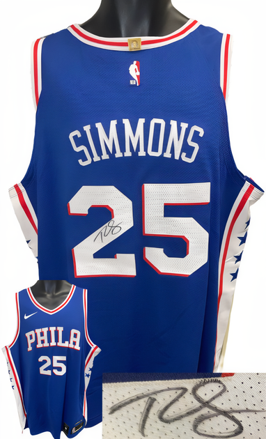 Ben Simmons Signed Philadelphia 76ers Blue Nba Authentic Nike Jersey – Upper Deck/Uda (#1 Pick/2018 Roy)