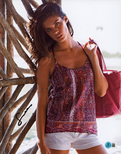 Sara Sampaio Victoria's Secret Model Authentic Signed 11x14 Photo BAS #BT67780