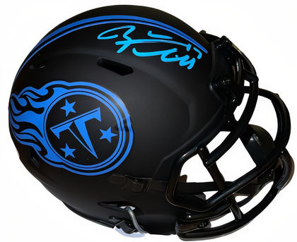 Ryan Tannehill Signed Tennessee Titans Riddell Eclipse Mini Helmet #17  Beckett Witnessed