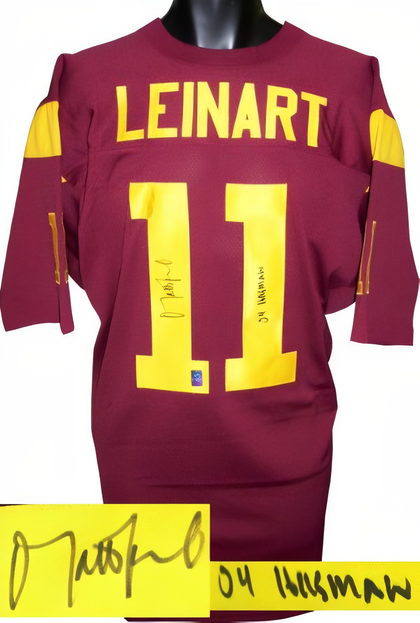 Matt Leinart Signed Maroon Custom Stitched Football Jersey 04 Heisman Xl  Leinart Hologram